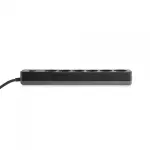 Мережевий подовжувач VIDEX ONCORD з/з 6п 3м (3x1.5мм) з кнопкою Black - Зображення 5