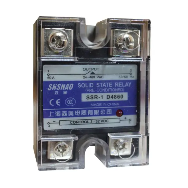 Реле твердотільне SSR-1 D4860 60А  24-480VAC/3-32VDC 20мА TNSy