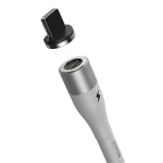 Кабель Baseus Zinc Magnetic USB 2.0 to Lightning 2.4A 1M Білий (CALXC-K02) - Зображення 3