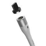 Кабель Baseus Zinc Magnetic USB 2.0 to Lightning 2.4A 1M Білий (CALXC-K02) - Зображення 3