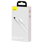 Кабель Baseus Zinc Magnetic USB 2.0 to Lightning 2.4A 1M Білий (CALXC-K02) - Зображення 6