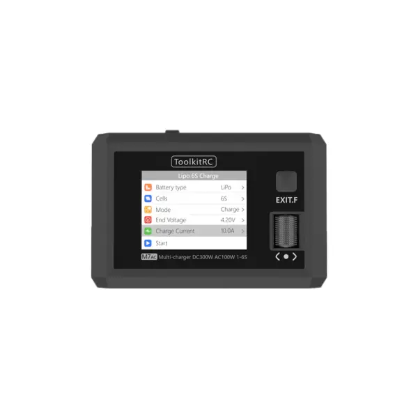 Зарядний пристрій універсальний ToolKitRC M7AC 100W/300W із блоком живлення