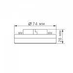 LED лампа VIDEX GX53 8W 3000K 220V - Зображення 6