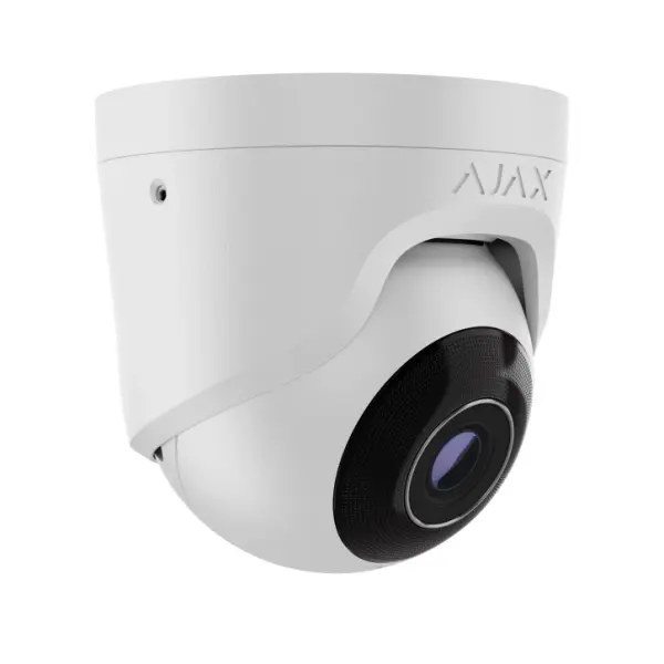 5 Mp дротова охоронна IP-камера Ajax TurretCam (5 Mp/4 mm) White