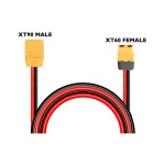 Кабель QJ XT60H Female - XT90H Male 12AWG 12см - Зображення 5