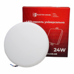 LED панель універсальна  Кругла 4000К 24 Вт  2200 Лм