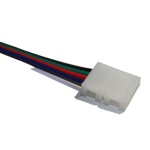 Конектор 10мм 2 затискача-провід 4pin (RGB) - Зображення 2