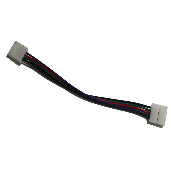 Конектор 10мм затискач-провід 4pin (RGB)