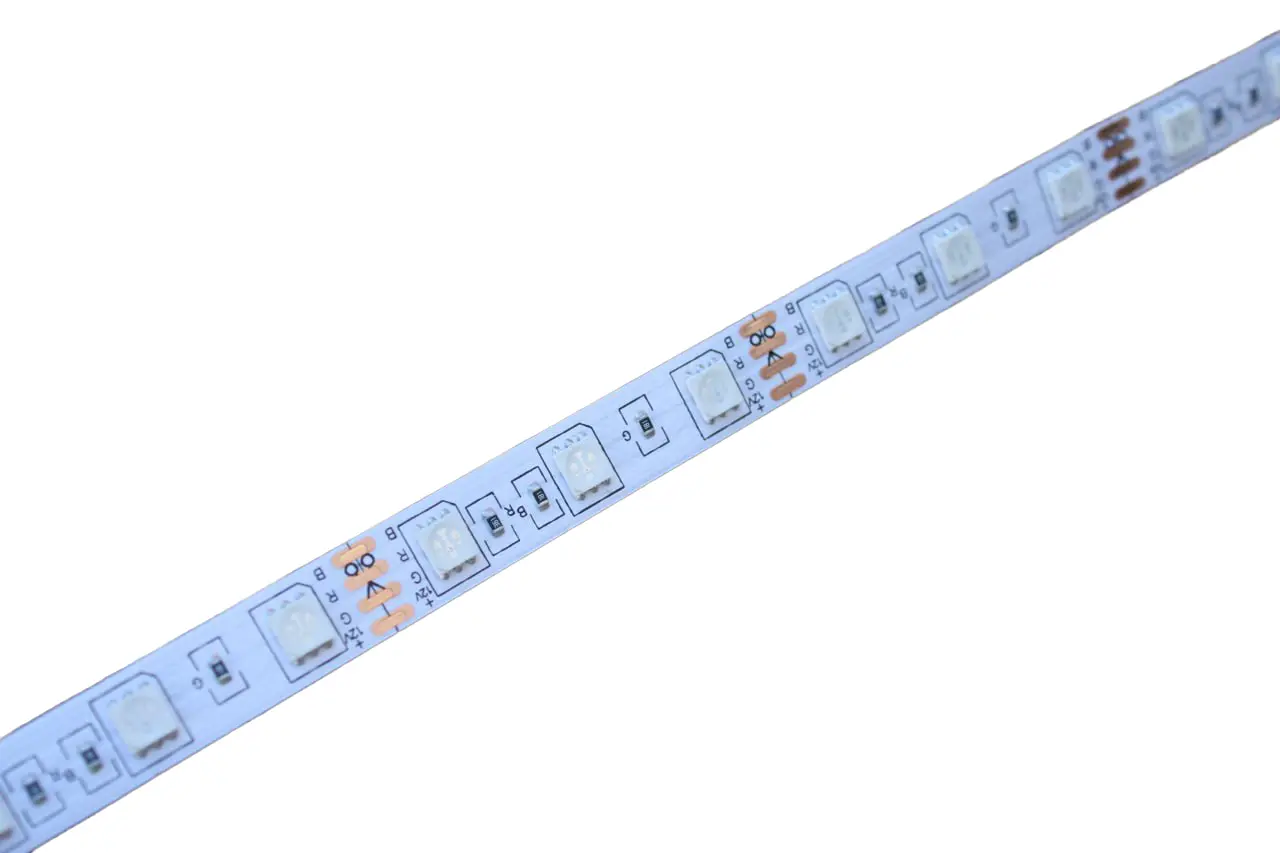 EH-STR1IP20_1.png LED стрічка 12Вт 12 В SMD 5050 60 діодів RGB (серія Shade), гарантія 2 роки - Зображення 1