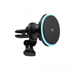 Автотримач магнітний з бездротовою зарядкою HAVIT W3032 15W Black - Зображення 3
