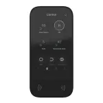 Безпроводова сенсорна клавіатура Ajax KeyPadTouchScreen black