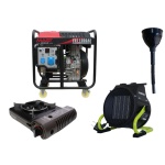 Дизельний генератор MAST GROUP YH11000AE + газова плитка Orcamp CK-505 + електричний обігрівач Gardyer HE2000