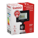 LED прожектор c датчиком движения Vargo 20W 220V 6500K (V-330320) - Зображення 4