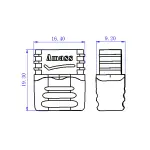 50 шт - Конектори AMASS T Plug Female - Зображення 2