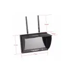 Дисплей FPV 7" Readytosky 800x480 DVR Diversity 5.8 ГГц без синього екрану з акумулятором. - Зображення 6