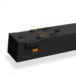 Світильник МАГНІТНИЙ трековий VIDEX LD460B 21W 60cm 4000K 48V Black - Зображення 2