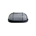 Світильник НПП1202-100W-E27-IP65 овал чорний з решіткою TNSy - Зображення 4
