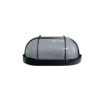 Світильник НПП1202-100W-E27-IP65 овал чорний з решіткою TNSy - Зображення 4