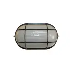 Світильник НПП1202-100W-E27-IP65 овал чорний з решіткою TNSy - Зображення 5