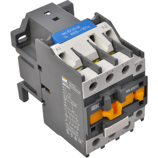 Контактор КМІ-23211 32А 380В/АС3 1р (НЗ) IEK (KKM21-032-400-01)