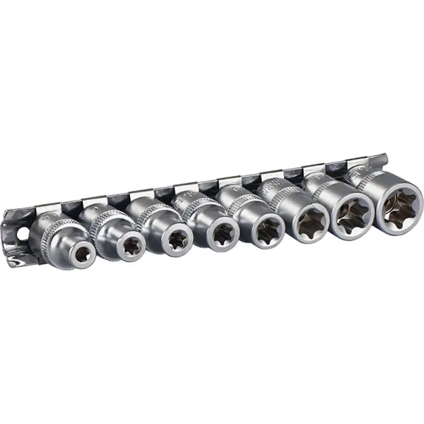 58-350 - Набір головок TORX CRV 3/8, 8шт (E5-E16) Miol