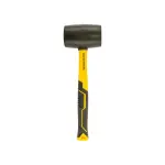 Киянка гумова MASTERTOOL 57 мм 450 г фібергласова ручка чорна 02-2302 - Зображення 2