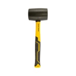 Киянка гумова MASTERTOOL 66 мм 680 г фібергласова ручка чорна 02-2303 - Зображення 2