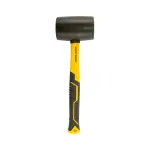 Киянка гумова MASTERTOOL 66 мм 680 г фібергласова ручка чорна 02-2303 - Зображення 2