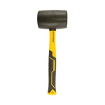 Киянка гумова MASTERTOOL 72 мм 900 г фібергласова ручка чорна 02-2304 - Зображення 2