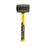 Киянка гумова MASTERTOOL 72 мм 900 г фібергласова ручка чорна 02-2304 - Зображення 2