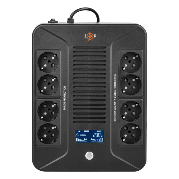 Лінійно-інтерактивне ДБЖ LP-1000VA-8PS (600Вт)