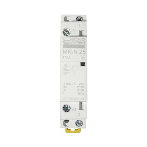 Модульний контактор MK-N 1P 25A 1NO 220V