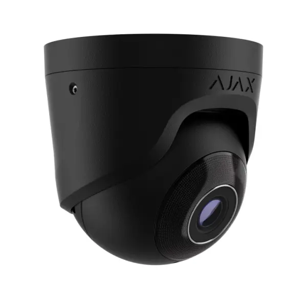 8 Mp дротова охоронна IP-камера Ajax TurretCam (8 Mp/4 mm) Black