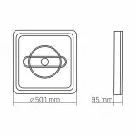 LED світильник функціональний VIDEX DECORA 56W VL-CLD-995-CF - Зображення 3