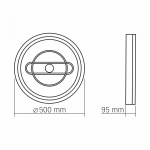 LED світильник функціональний VIDEX DECORA 52W VL-CLD-996-CF - Зображення 3