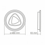 LED світильник функціональний VIDEX DECORA 56W VL-CLD-997-SL - Зображення 3