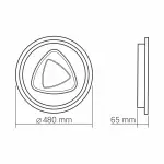 LED світильник функціональний VIDEX DECORA 56W VL-CLD-997-SL - Зображення 3