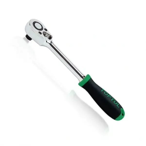Тріскачка 1/4" 72 зубці (гумова ручка) TOPTUL CJRM0815