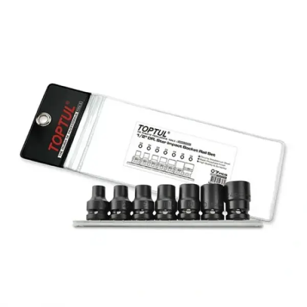 Набір головок ударних TORX 1/2" E10-E24 7од. (зірка Давида) TOPTUL GDAG0701