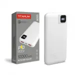 Повербанк 10000mAh TITANUM WQ55 22.5W White