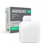 Накладний квадратний світлодіодний світильник Ardero AL806ARD 36Вт IP40 5000К (80300)