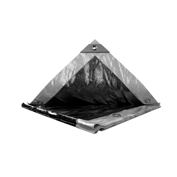 Тент MASTERTOOL SILVER/BLACK 3х4 м двосторонній 200 г/м² 89-5304