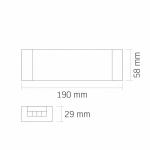 Блок живлення для LED стрічки VIDEX DC12V 16.6A 200W IP20 (VL-LST-P200-12V) - Зображення 7