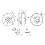 Мотор T-Motor Antigravity MN5008 KV340 6S для коптерів - Зображення 6