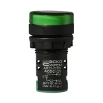 Сигнальна арматура AD22-22DS зелена 12V АC/DC