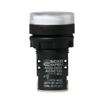 Сигнальна арматура AD22-22DS біла 12V AC/DC