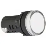 Сигнальна арматура AD22-22DS біла 12V AC/DC - Зображення 4