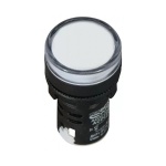 Сигнальна арматура AD22-22DS біла 12V AC/DC - Зображення 5