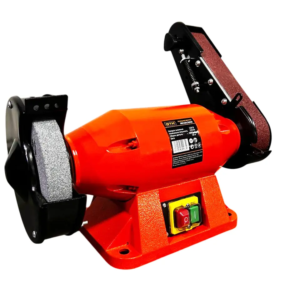 11974-98060-161532028129.png GTM Точило 150мм 520Вт 230В MD150/50HD 150*25*32 Шліфстрічка 50*686 - Зображення 1