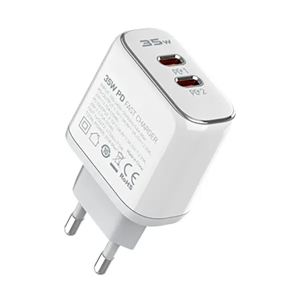 Зарядка для телефону LogicPower 35W (Type-C + Type-C) PD + кабель (Type C to Lightning) 35WCH